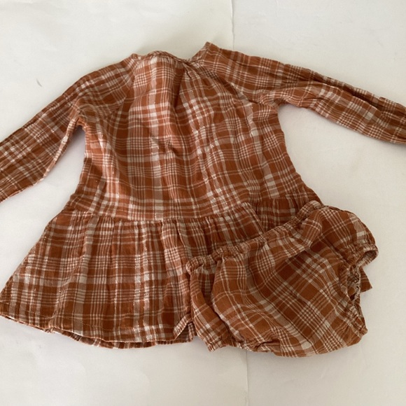 Vignette Girls Dress Romper Size 12-18M Lot of Two Dresses One Romper - Picture 8 of 16